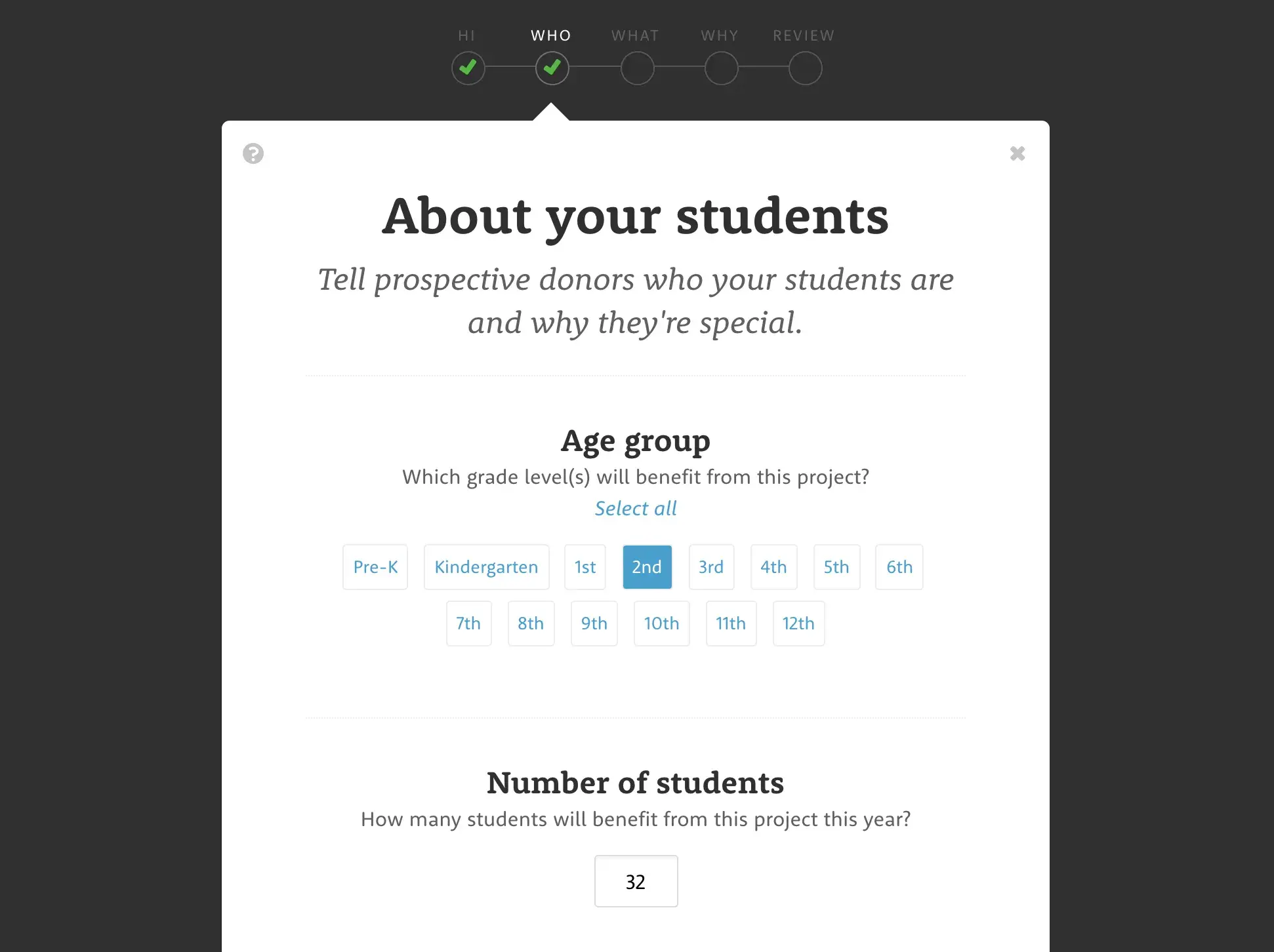 Screenshot of the cleaned up visual design